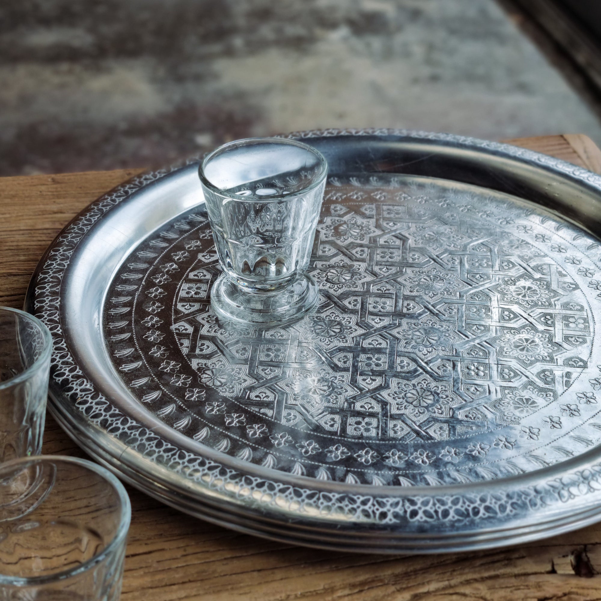 Moroccan Hand Stamped Trays