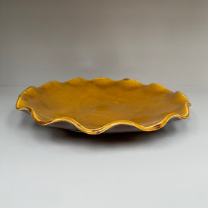 Wavy Round Plate Rustic