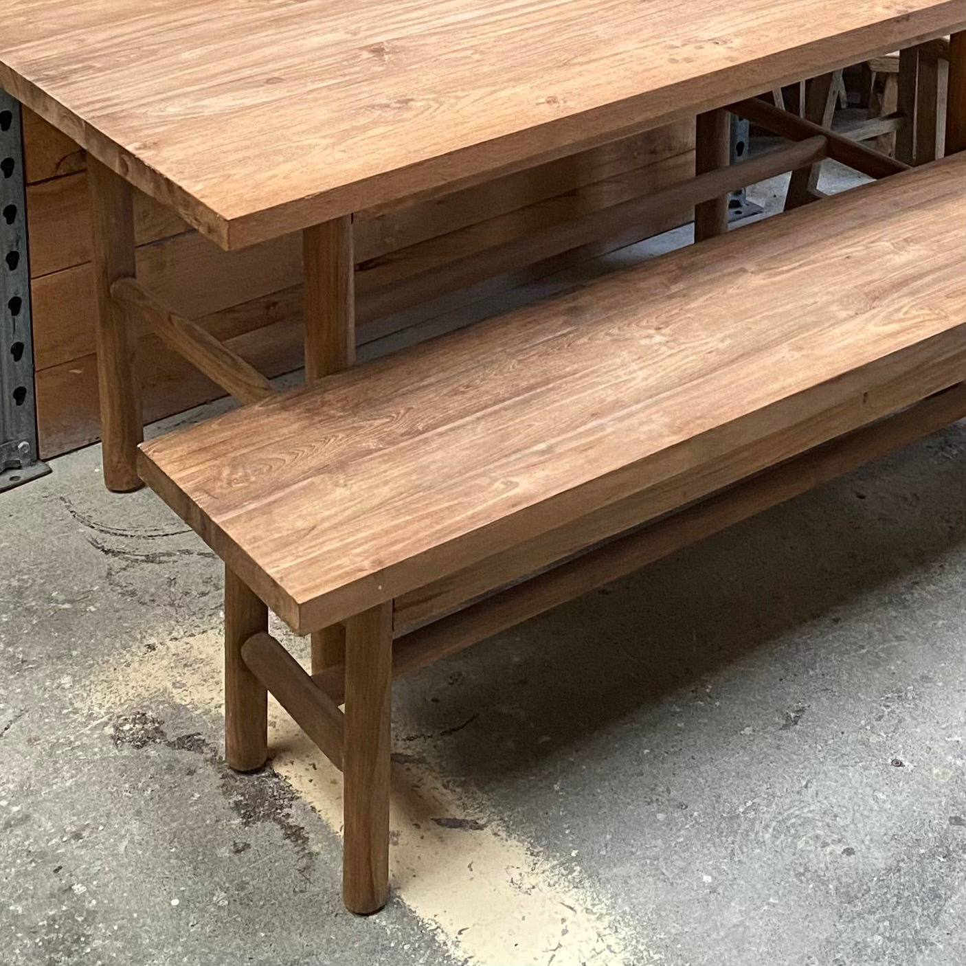 Table and Bench Set