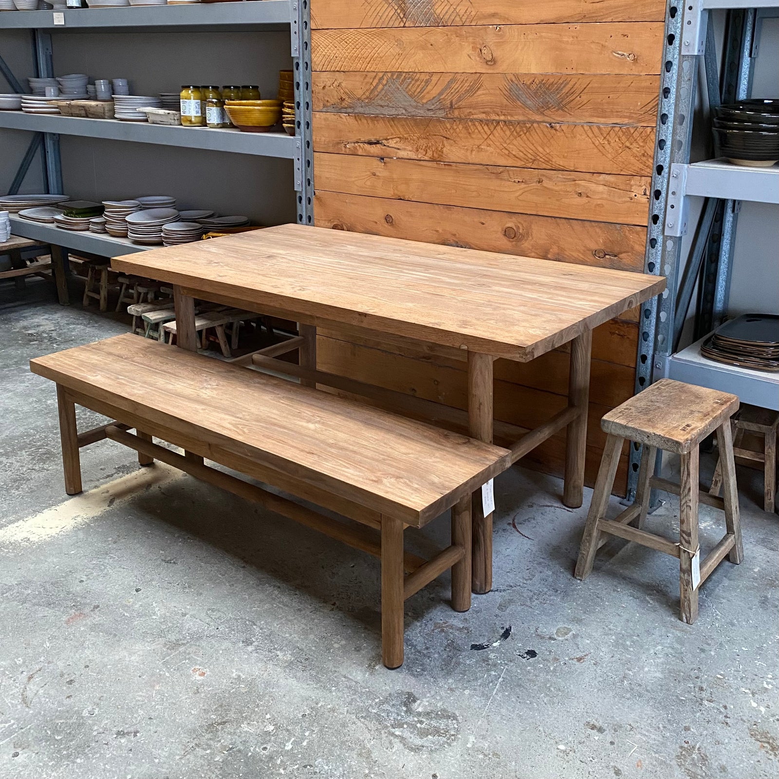 Table and Bench Set
