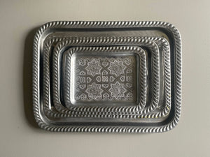Hand-Stamped Moroccan Tray
