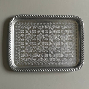 Hand-Stamped Moroccan Tray