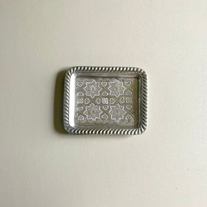 Hand-Stamped Moroccan Tray