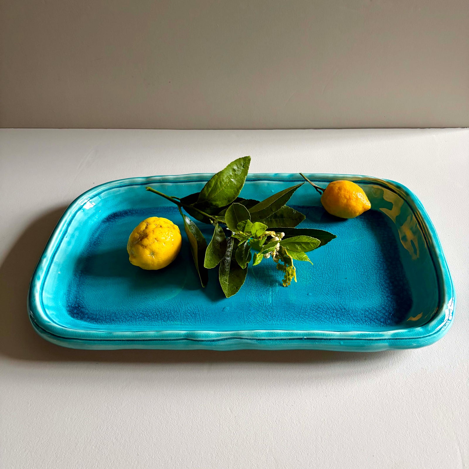 Oblong Platter - Turquoise