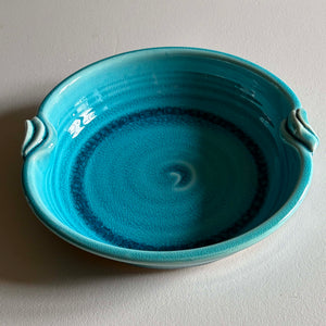 Open Bowl w Handles - Turquoise