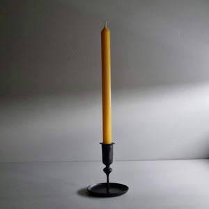 Blackened Steel Candlestick