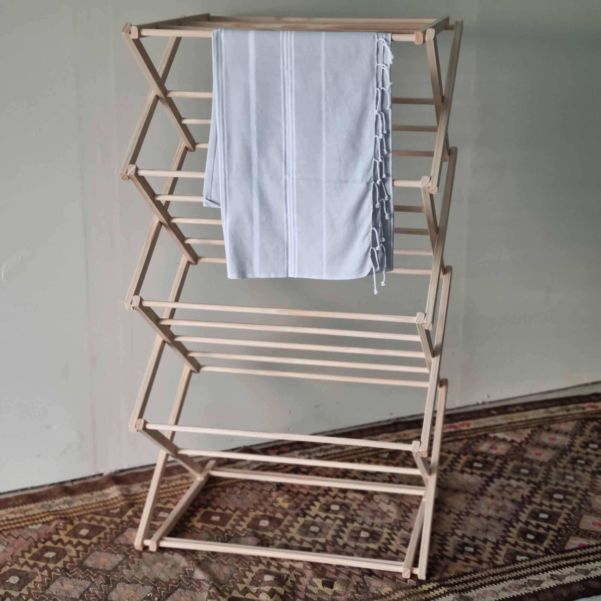 Wooden Clothes Drying Rack