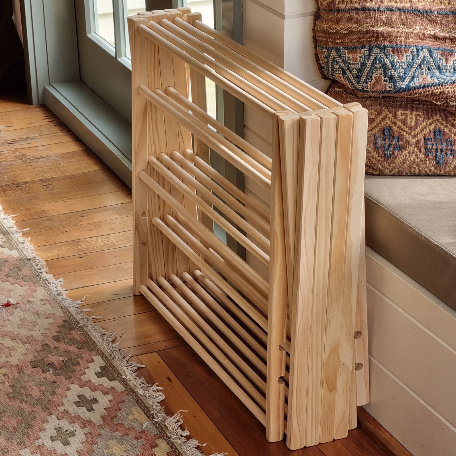 Wooden Clothes Drying Rack