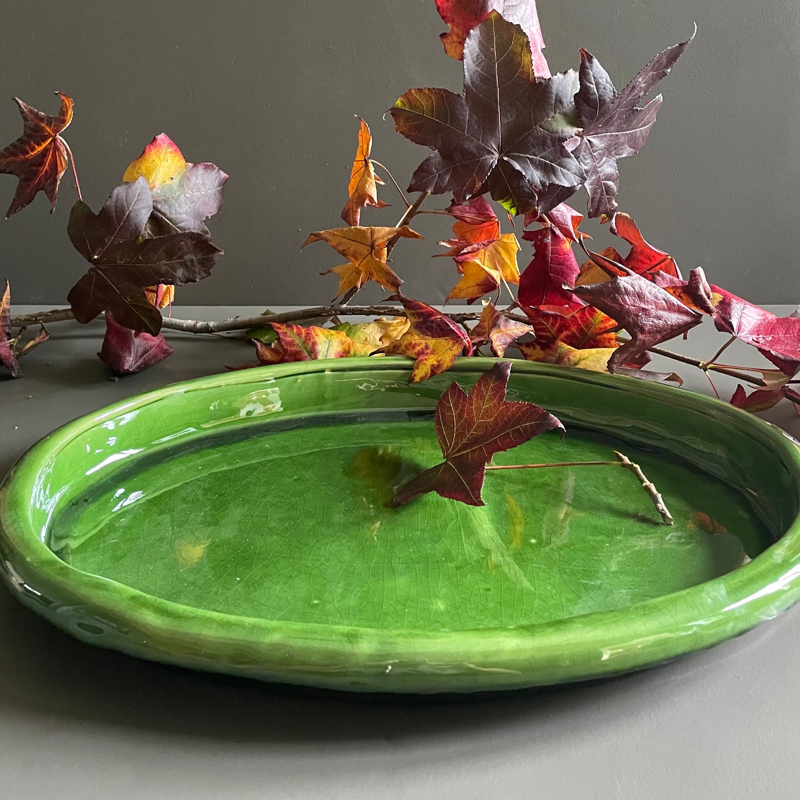 Oval Platter Flat Rustic